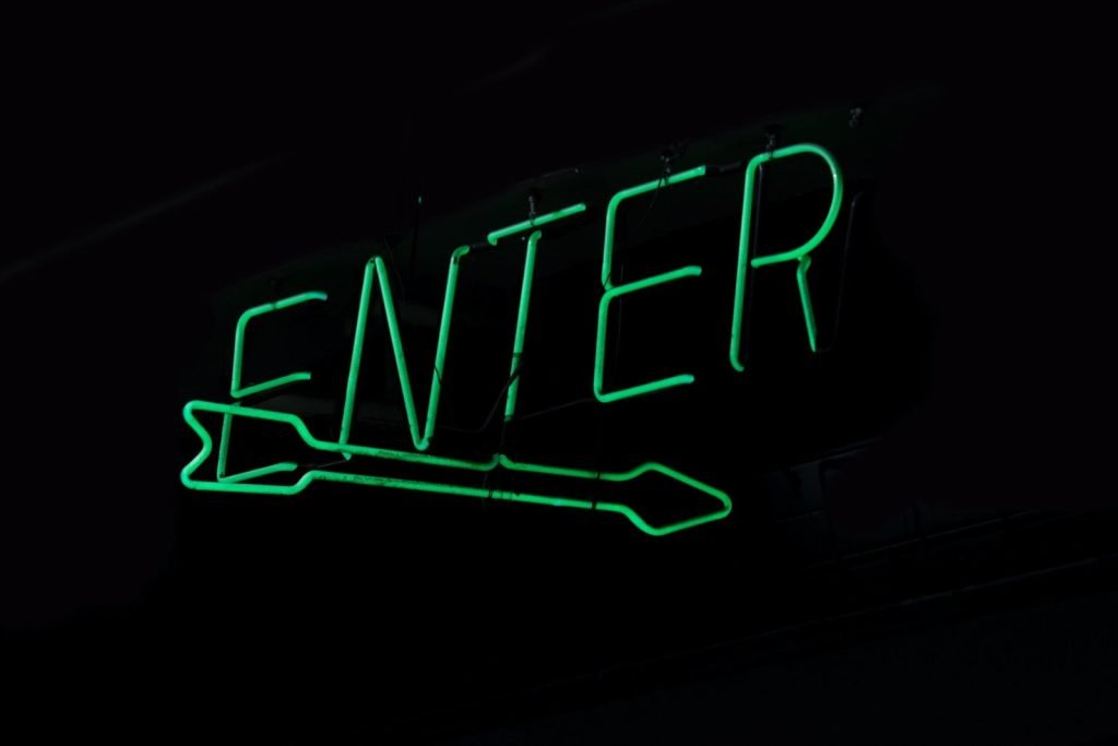 Enter Neon Lights Sign