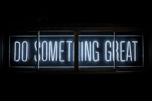 Do Something Great Neon Lights