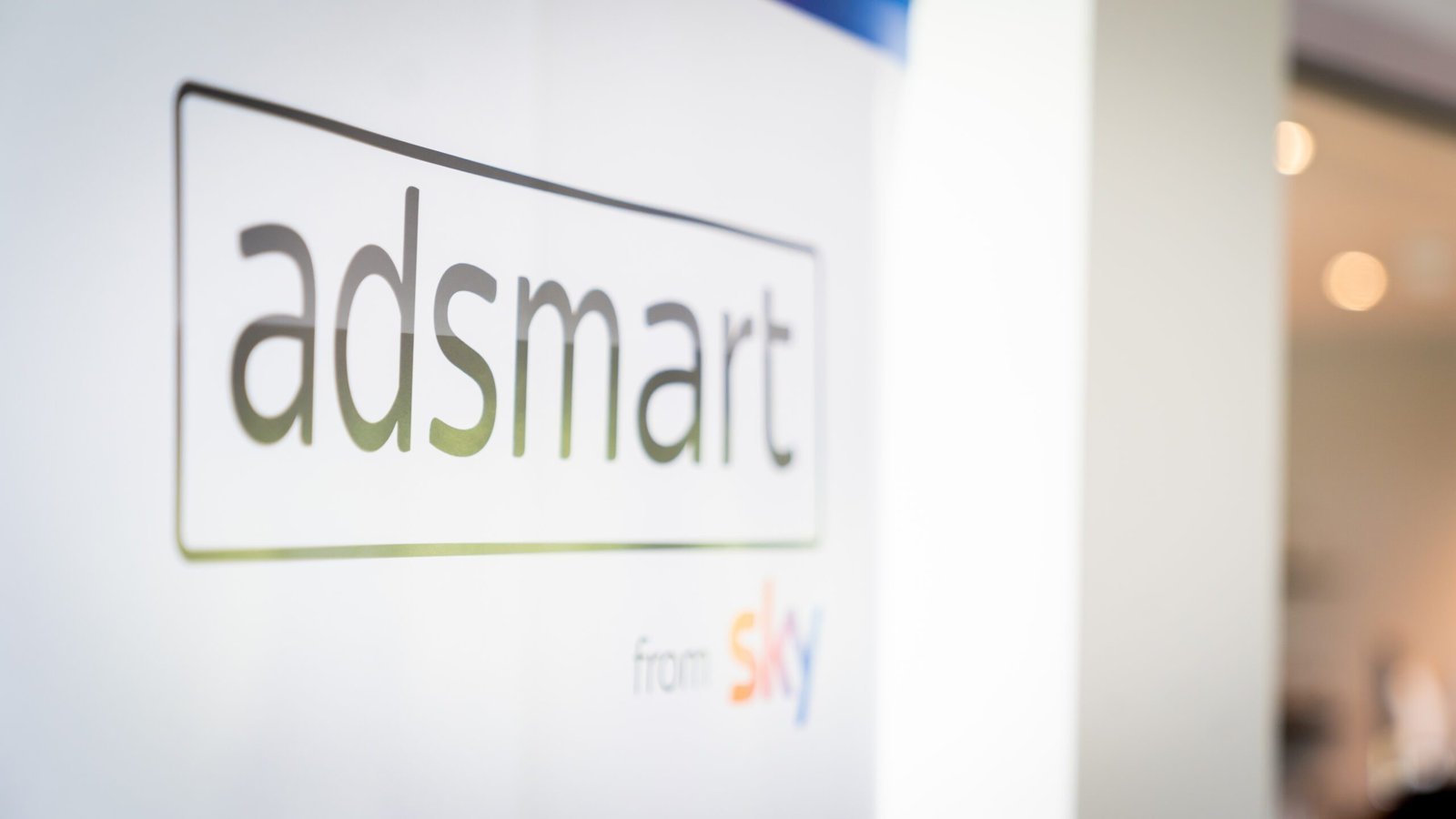 SKY AdSmart tv advertising logo on banner