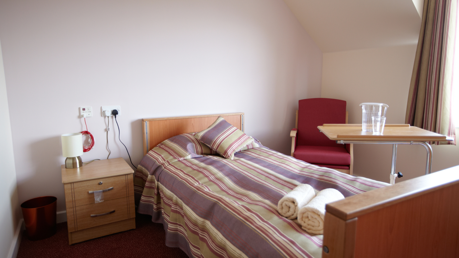 Care home bedroom